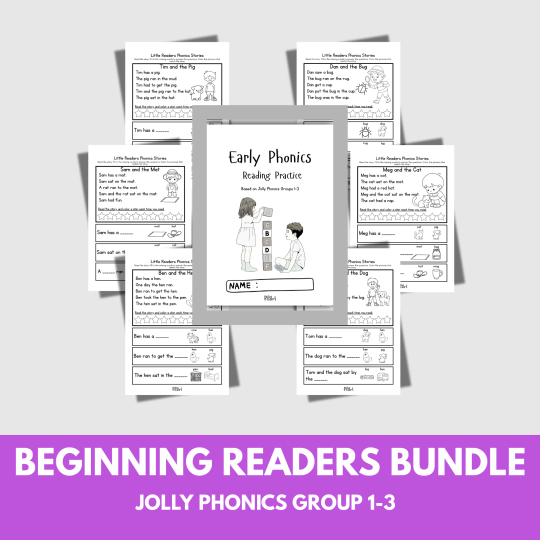 Beginning Readers Bundle – Jolly Phonics Groups 1–3